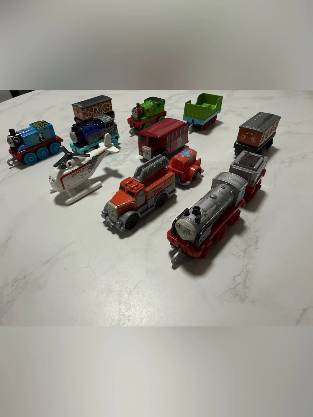 Thomas & Friends Red and Gray Ladder Fire Truck Vehicle